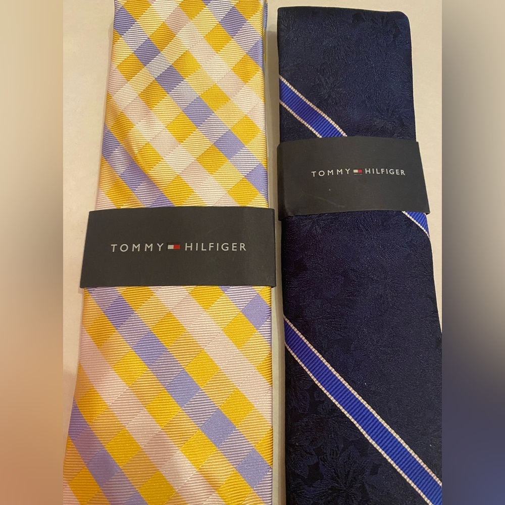 Tommy Hilfiger Men's 2 Pack of Ties Silk/Polyester